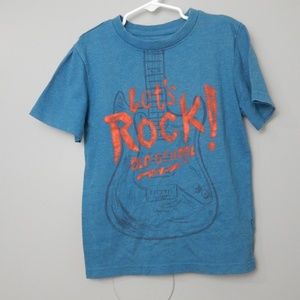 Boy LET'S ROCK!  Cat & Jack t-shirt sz s 6/7